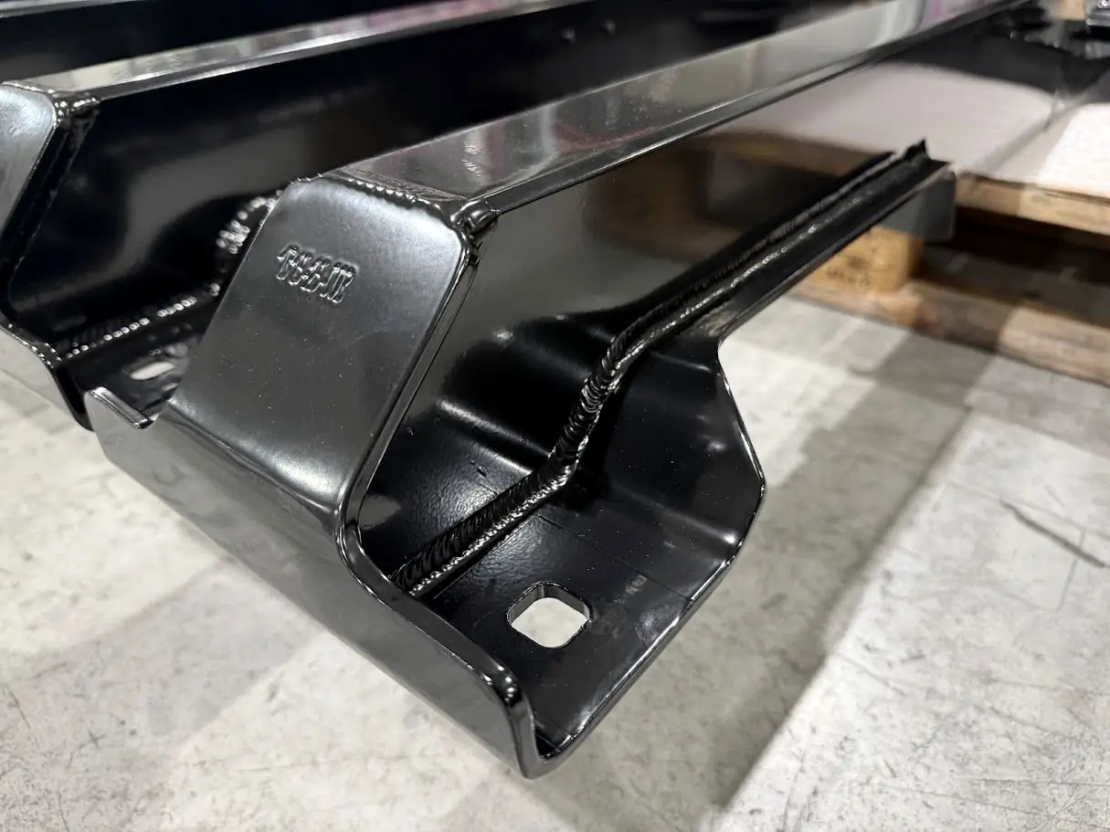 Welded and coated steel bracket